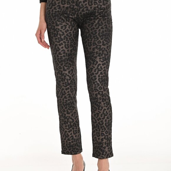 254971 Leopard Waxed Pant VEGAN by FRANK LYMAN - Picture 1 of 1